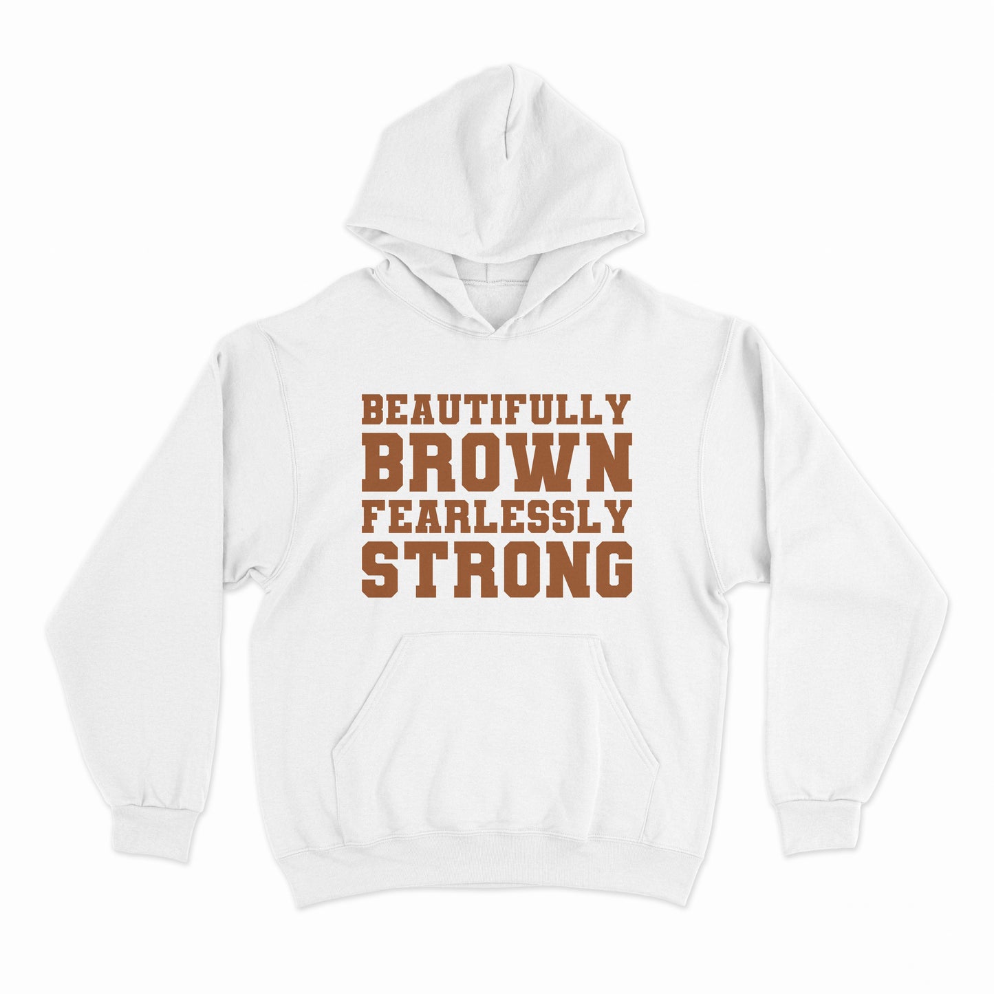 Beautifully Brown Fearlessly Strong Youth Hoodie